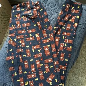 Lularoe teddy bear leggings - One size